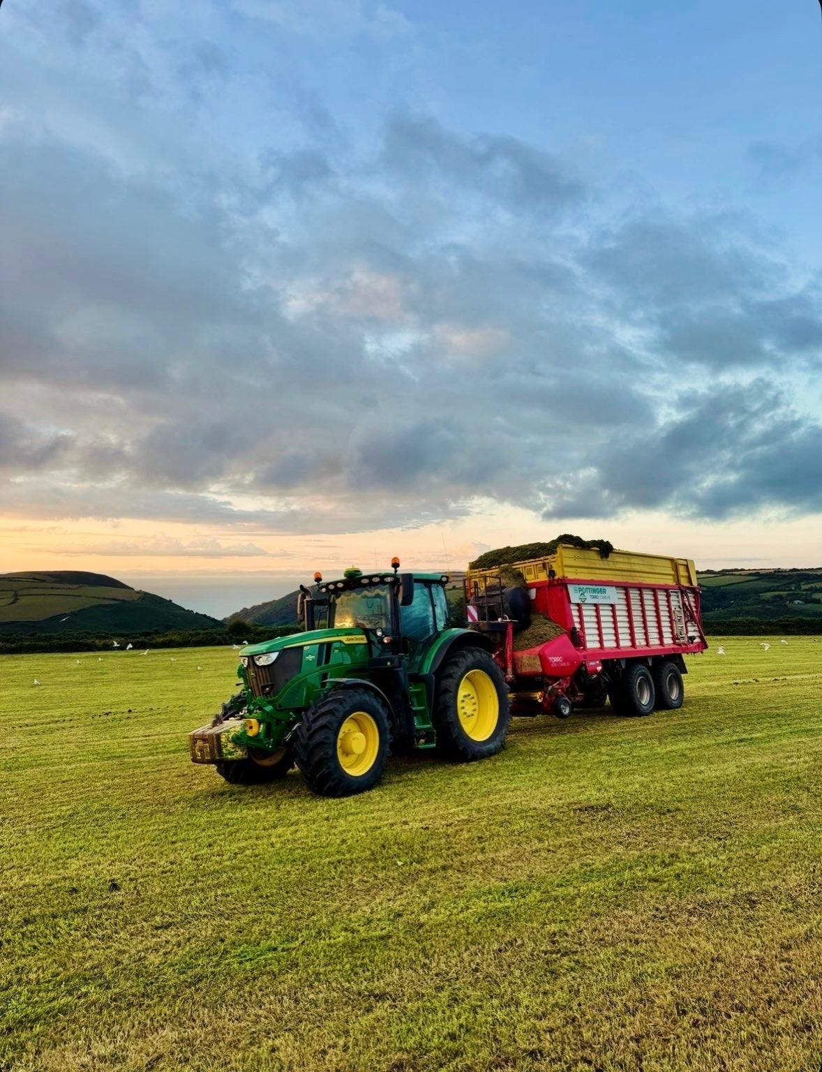 Tractor with slurry tanker