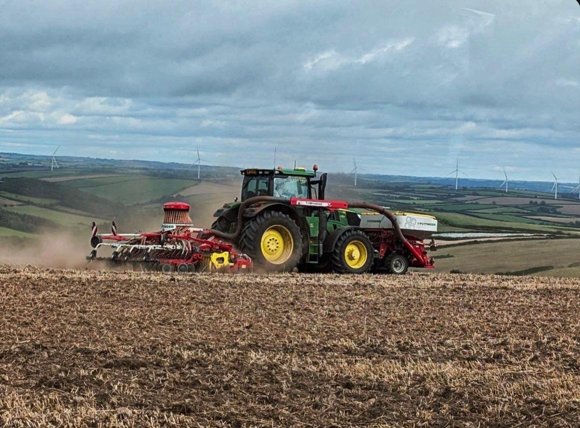 AMB Contractors combine harvester grain harvest